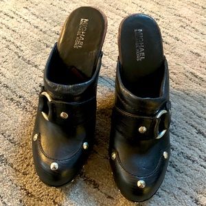 Michael Kors leather clogs